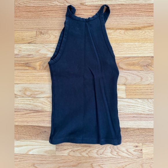 Imogene & Willie Faded Black Ribbed Racerback Tank in Sz Small - Picture 4 of 4